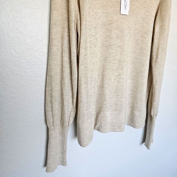NWT Soma Wknd Eco Yarn V Neck Top In Heather Praline, Womens XL - Picture 3 of 4